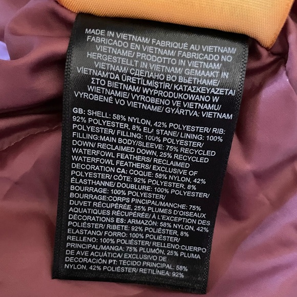 The North Face Women’s Snow Down Waterproof Parka In Wild Ginger - Picture 8 of 10